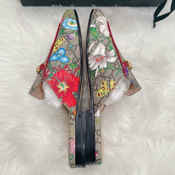 Gucci floral Princetown mules - Picture 4 of 8